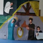 crèche vivante en carton des 4eA