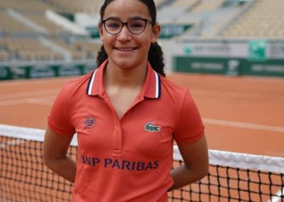 Bathilde Barrier, ramasseuse de balles à Roland-Garros