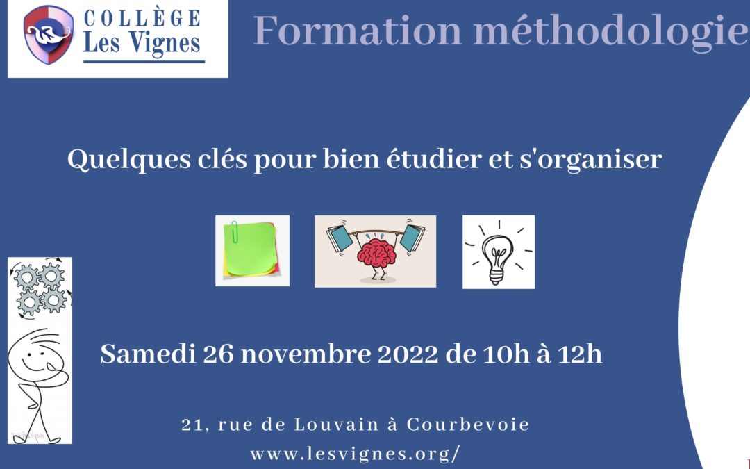 Formation parents/enfants méthodologie samedi 26 novembre